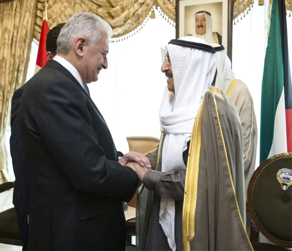 Başbakan Yıldırım, Kuveyt Emiri El-Sabah ile Bir Araya Geldi