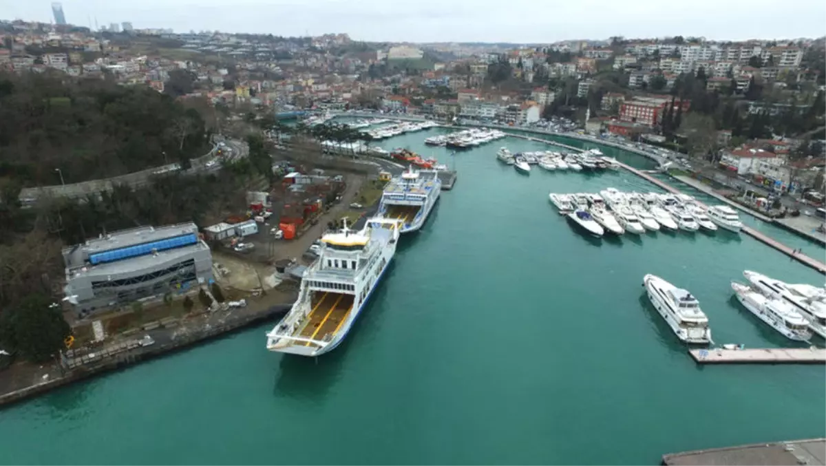 Havadan Görüntülerle) İstinye - Çubuklu Arabalı Vapur Deneme Seferleri Başladı