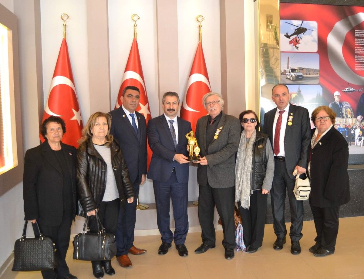 İl Emniyet Müdürü Dinç\'e Şehit ve Gazi Derneklerinden Ziyaret