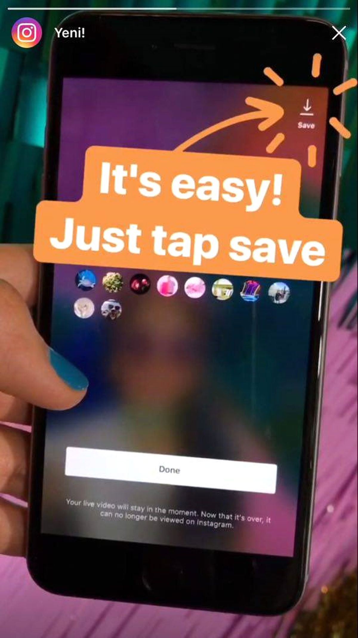 Instagram Canlı Yayınlara \'kayıt\' özelliği getirdi