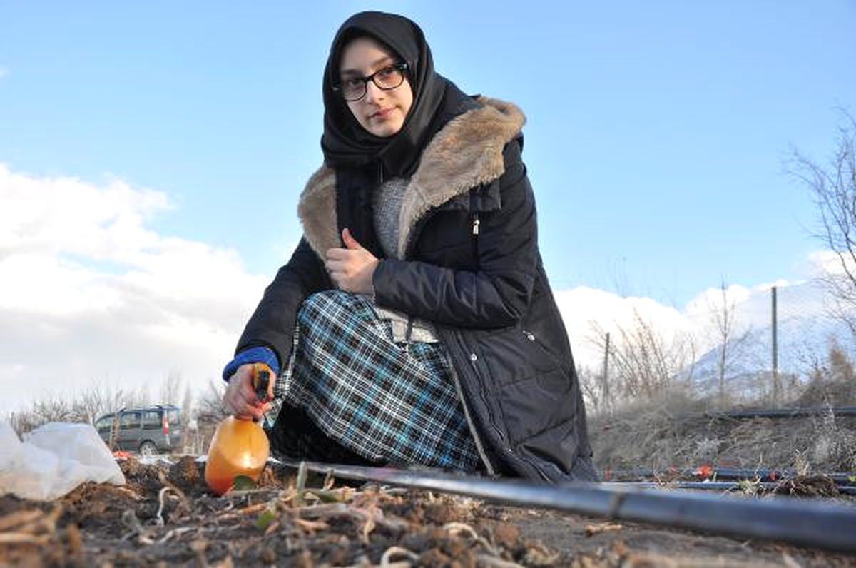Öğrenci, Bitkileri Donmaya Karşı Koruyan Solüsyon Yaptı