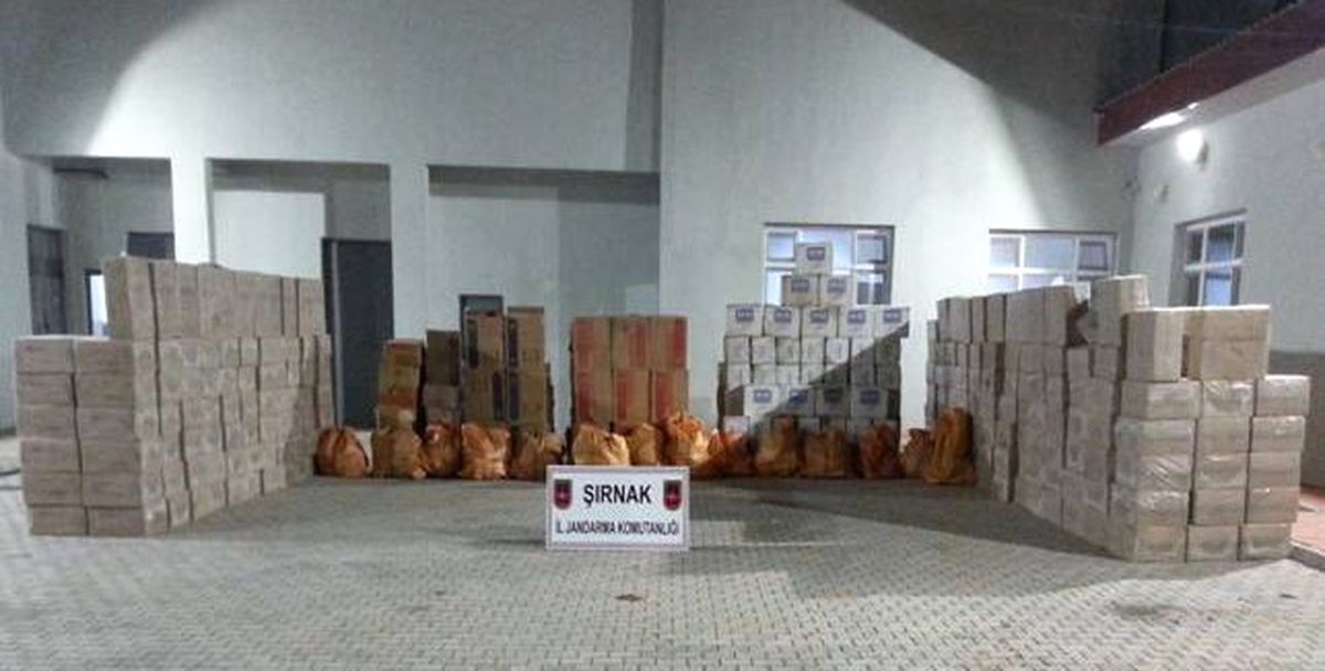 Şırnak\'ta 105 Bin 486 Paket Kaçak Sigara Ele Geçirildi
