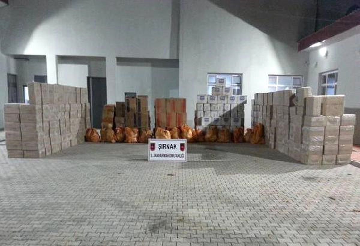 Şırnak\'ta 105 Bin 486 Paket Kaçak Sigara Ele Geçirildi