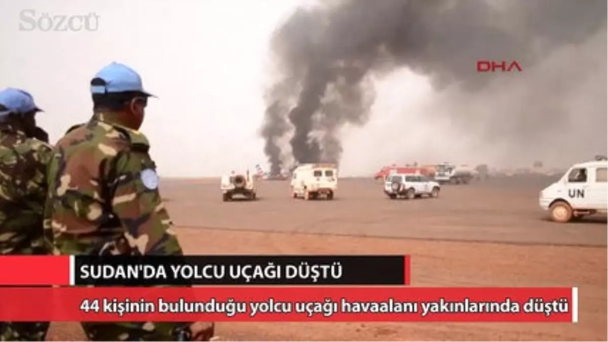 Sudan\'da Yolcu Uçağı Düştü