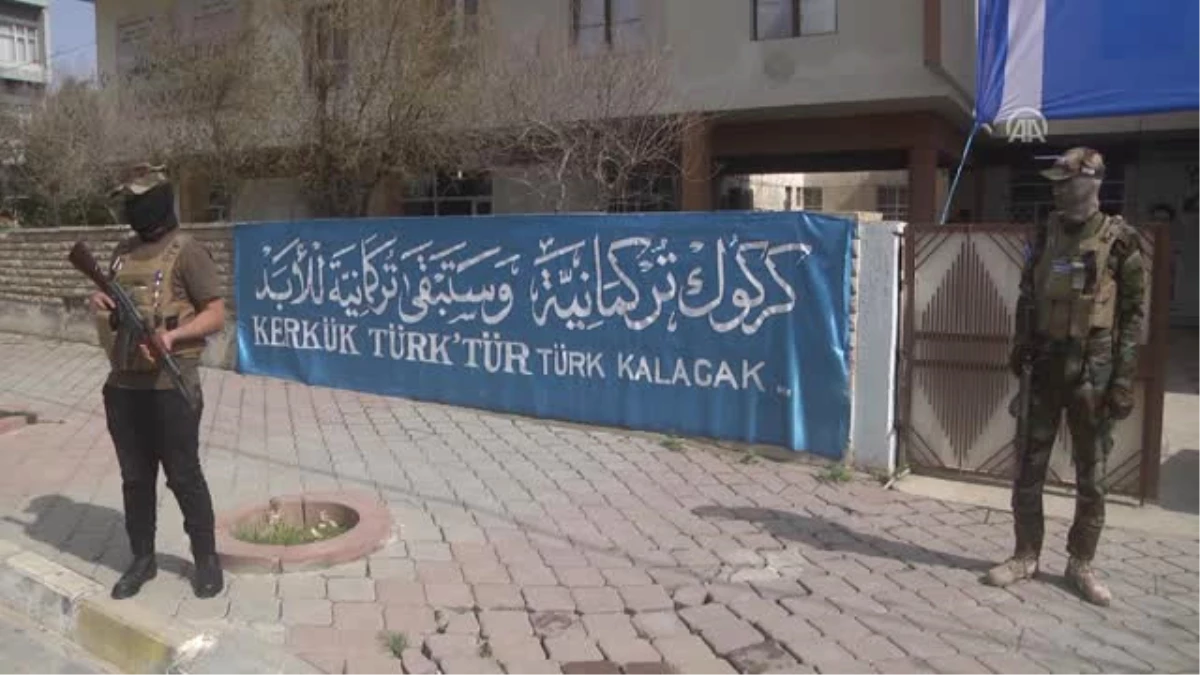 Türkmenlerden Kerkük\'te Ikby Bayrağına Tepki
