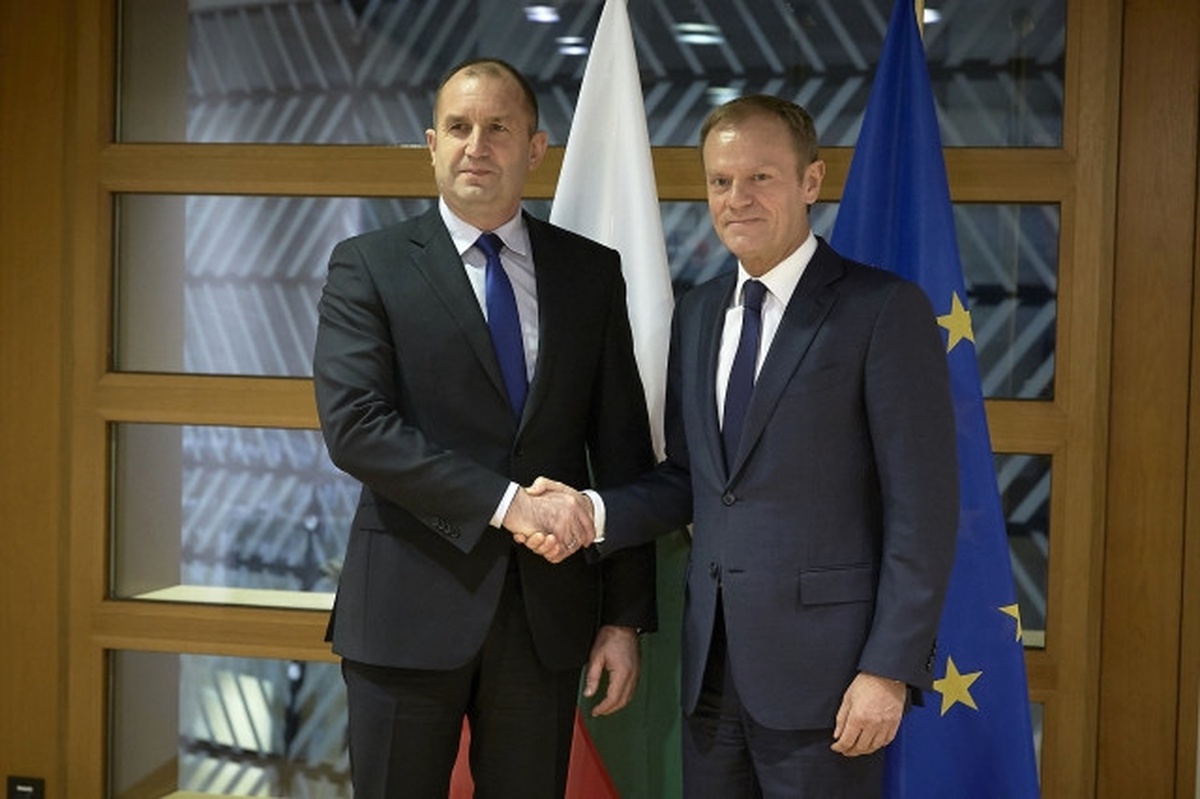 Bulgaristan Cumhurbaşkanı Radev, AB Konseyi Başkanı Tusk\'la Görüştü
