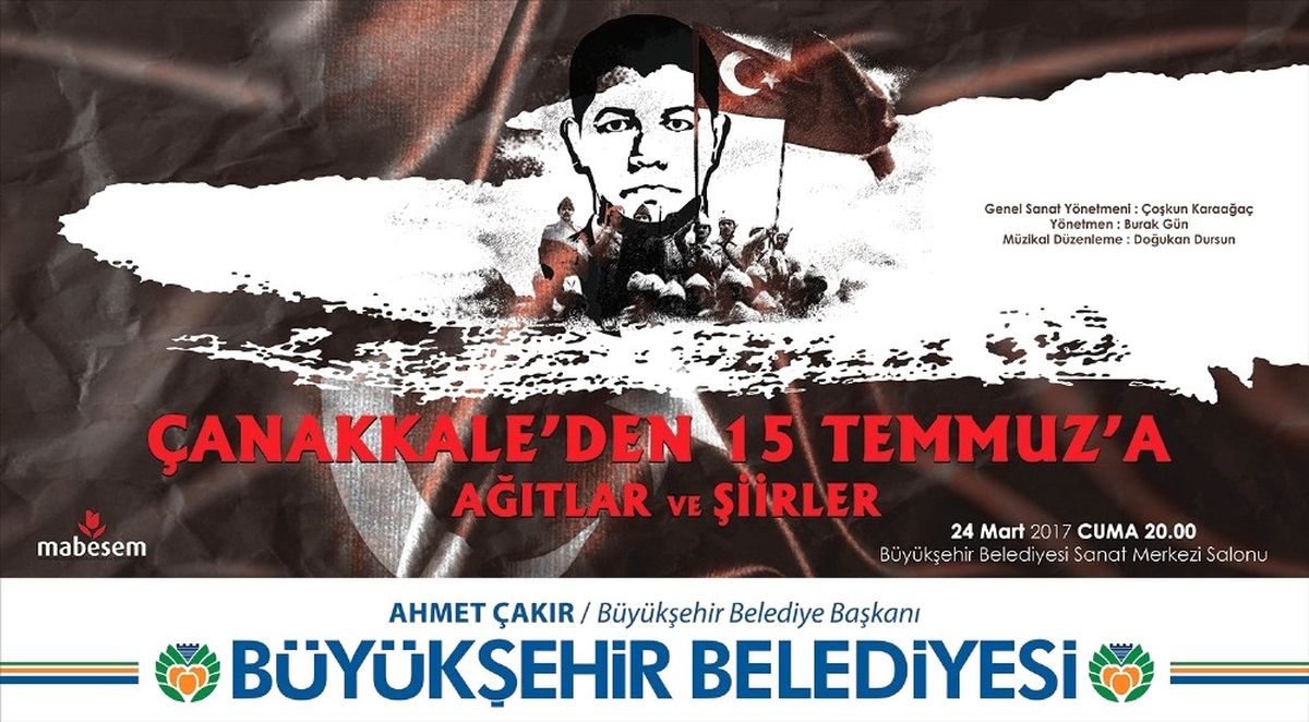 Çanakkale\'den 15 Temmuz\'a Ağıtlar ve Şiirler" Konulu Dinleti Düzenlenecek
