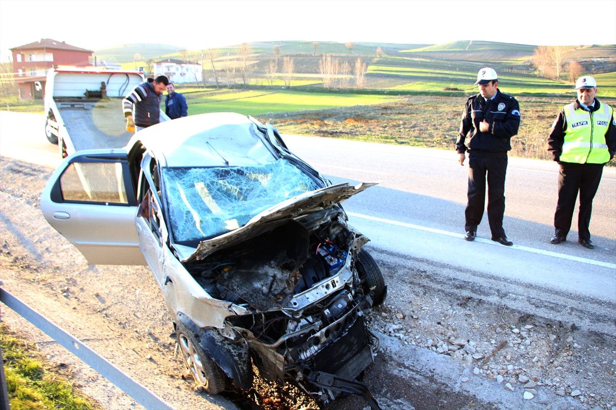 Havza\'da Trafik Kazası: 2 Yaralı
