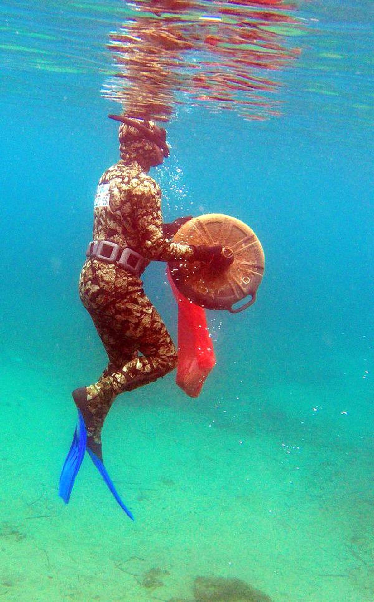 Turgutreis\'te Deniz Dibi Temizliği