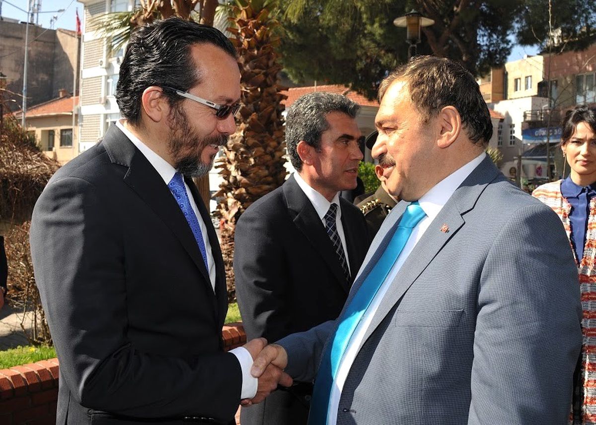 Adü Rektörü Bircan, Bakan Eroğlu ile Görüştü