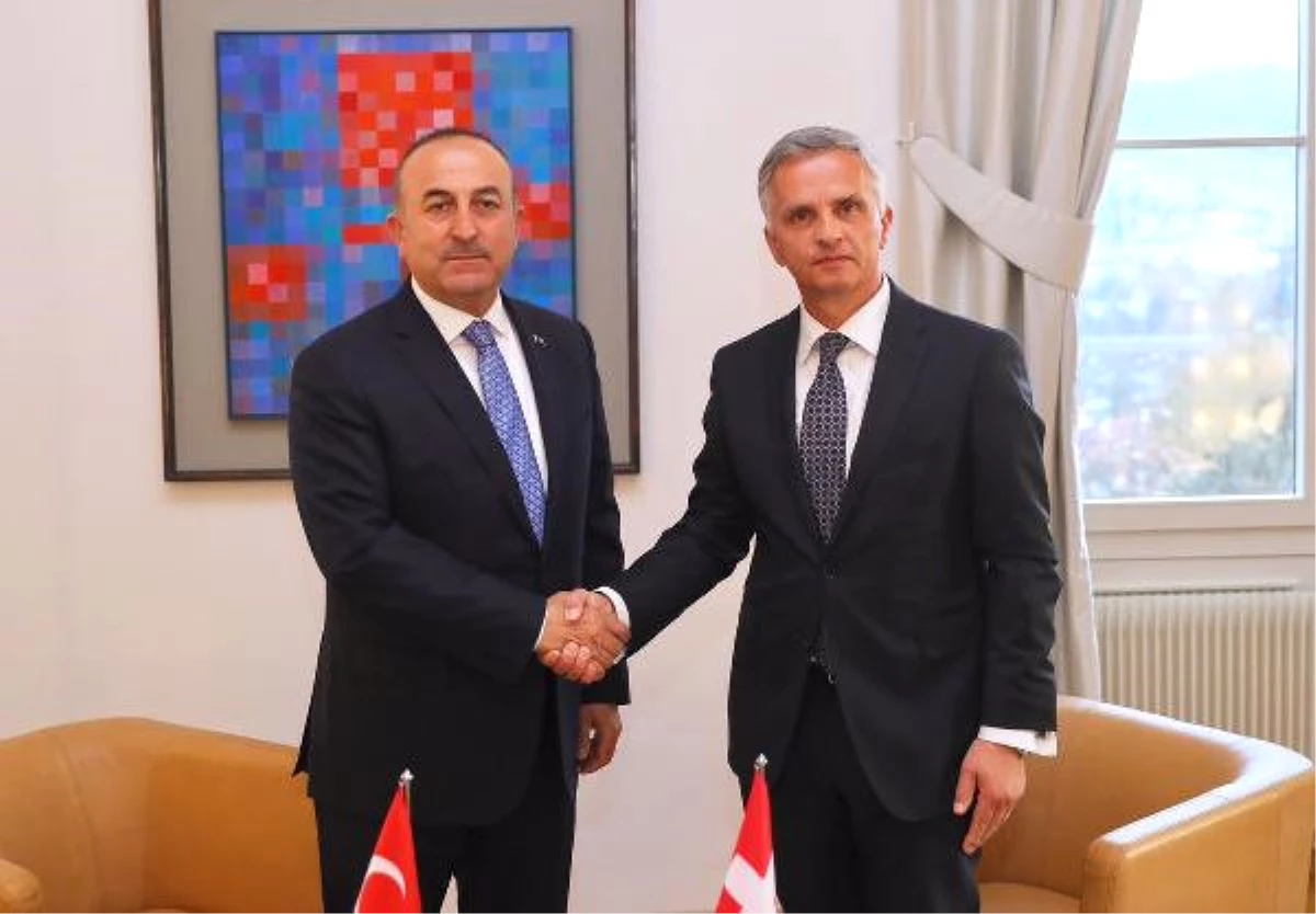 Çavuşoğlu, İsviçre Dışişleri Bakanı Burkhalter\'le Görüştü