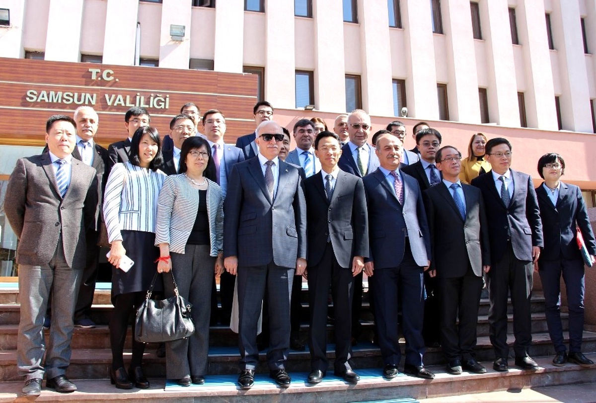 Çin Halk Cumhuriyeti Ankara Büyükelçisi Yu Hongyang ve İş Adamları Samsun\'da