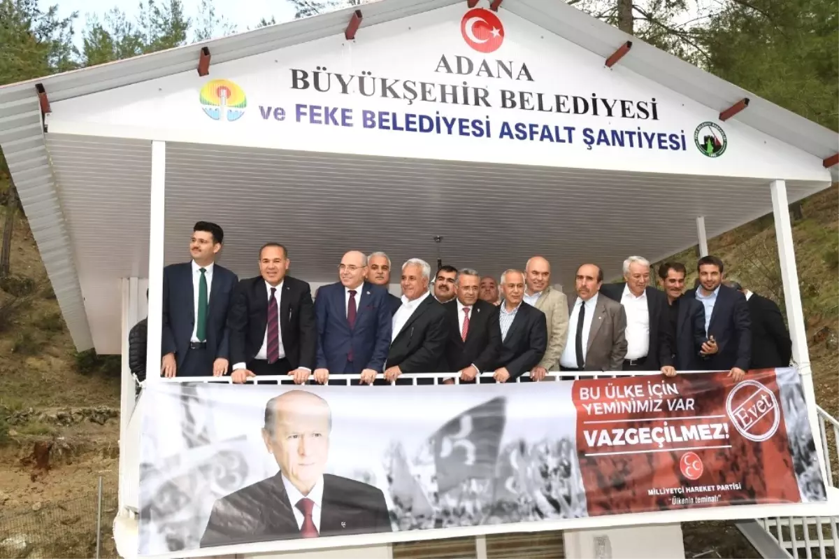 Feke Asfalt Üretim Şantiyesi Açıldı