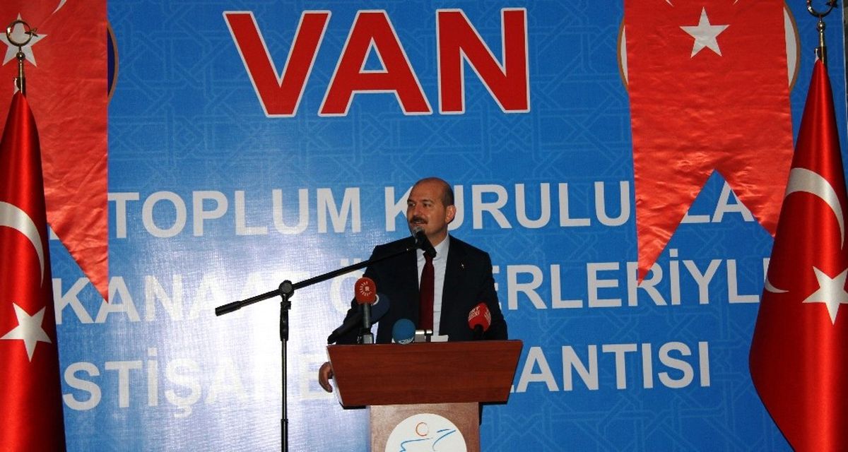 İçişleri Bakanı Soylu Van\'da Açıklaması