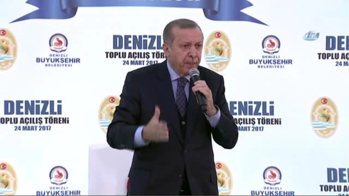 Cumhurbaşkanı Erdoğan Denizli\'de Konuştu