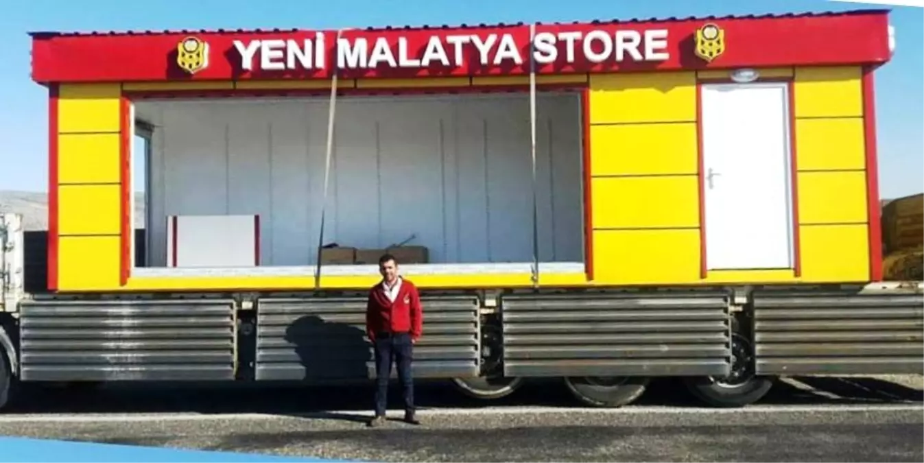 Evkur Yeni Malatyaspor Lisanslı Ürün Satışı İçin Konteyner Satış Mağazalarını Faaliyete Geçirecek