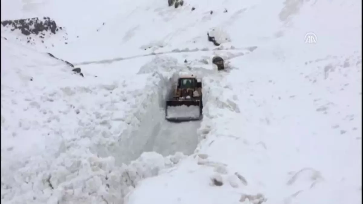 Karın Iş Makinelerinin Boyunu Aştığı Hakkari\'de Yol Açtılar