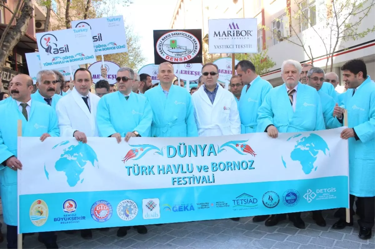 Denizli\'de Bornozla Kortej Yürüyüşü