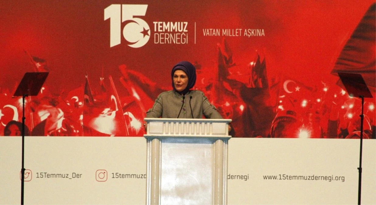 Emine Erdoğan ve Bakan Kaya 15 Temmuz Şehitlerinin Aileleriyle Buluştu