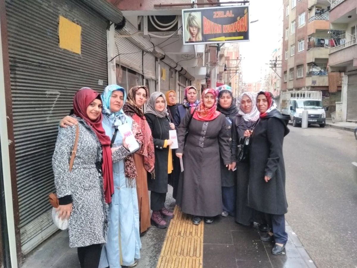Ak Partili Kadınlar Sokaklarda