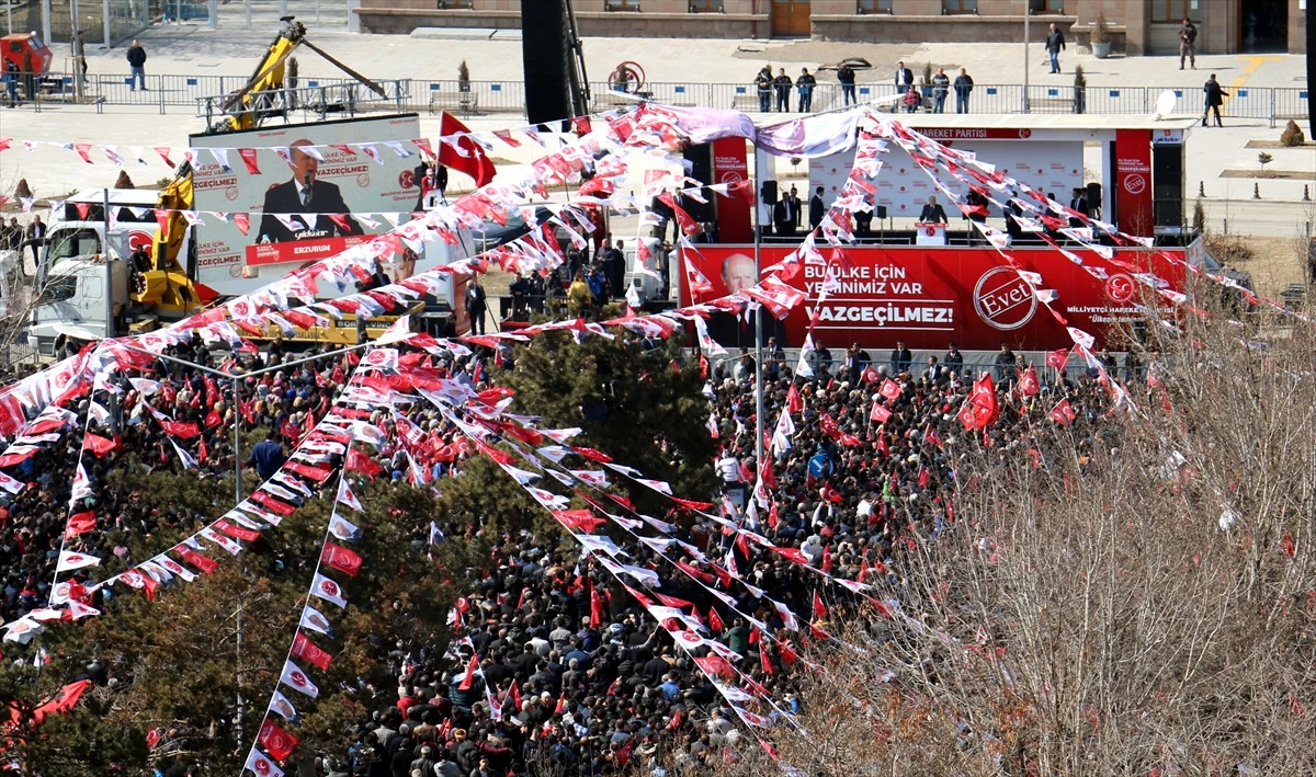 MHP\'nin Erzurum Mitingi