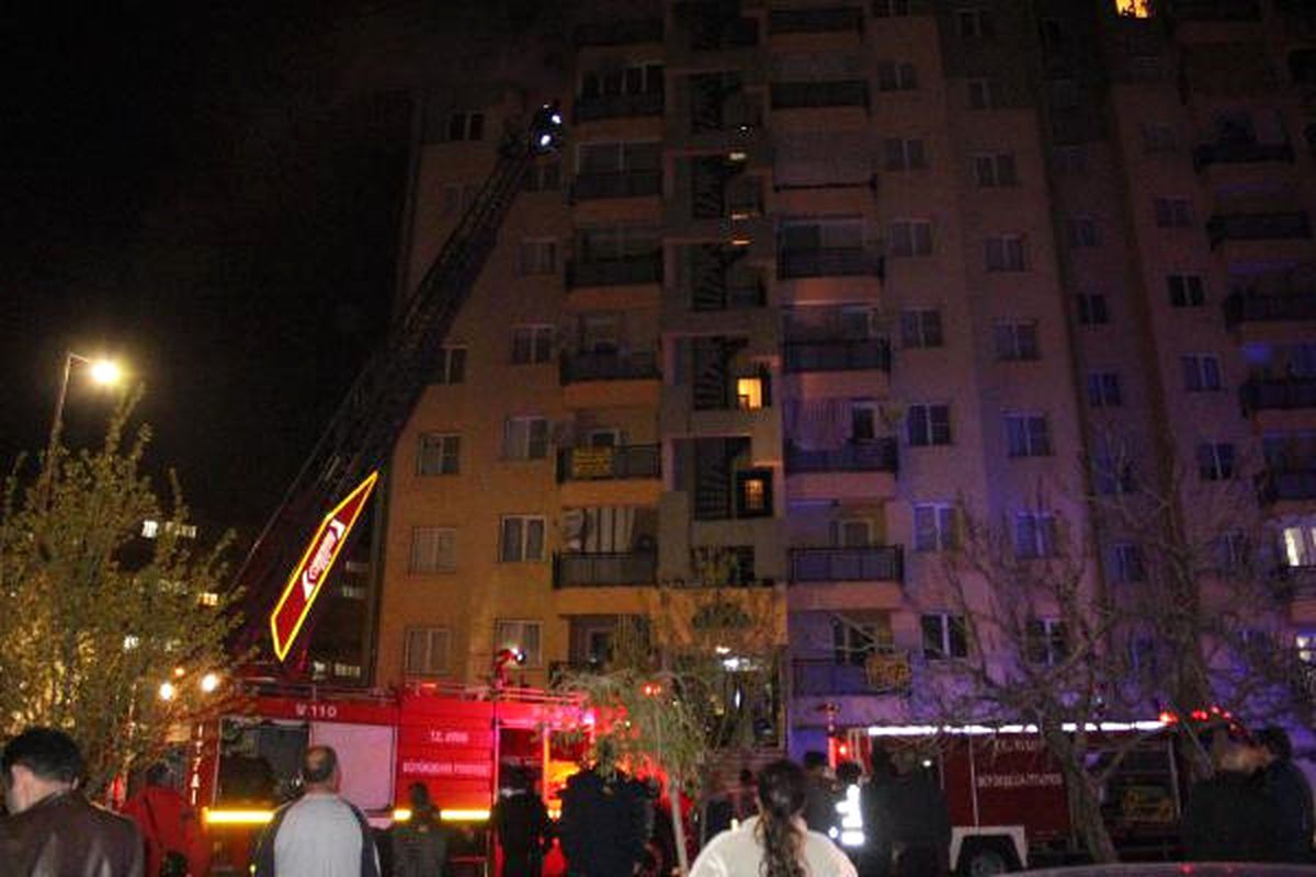 Yedinci Katta Korkutan Yangın