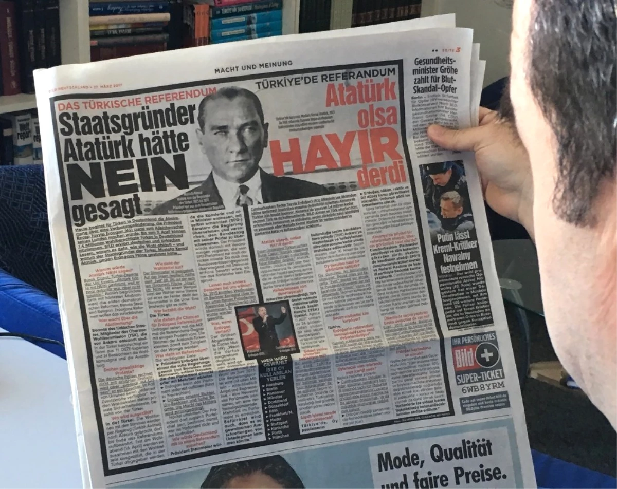 Alman Bild Gazetesi Yine Türkçe Başlık Attı: "Atatürk Olsa Hayır Derdi"