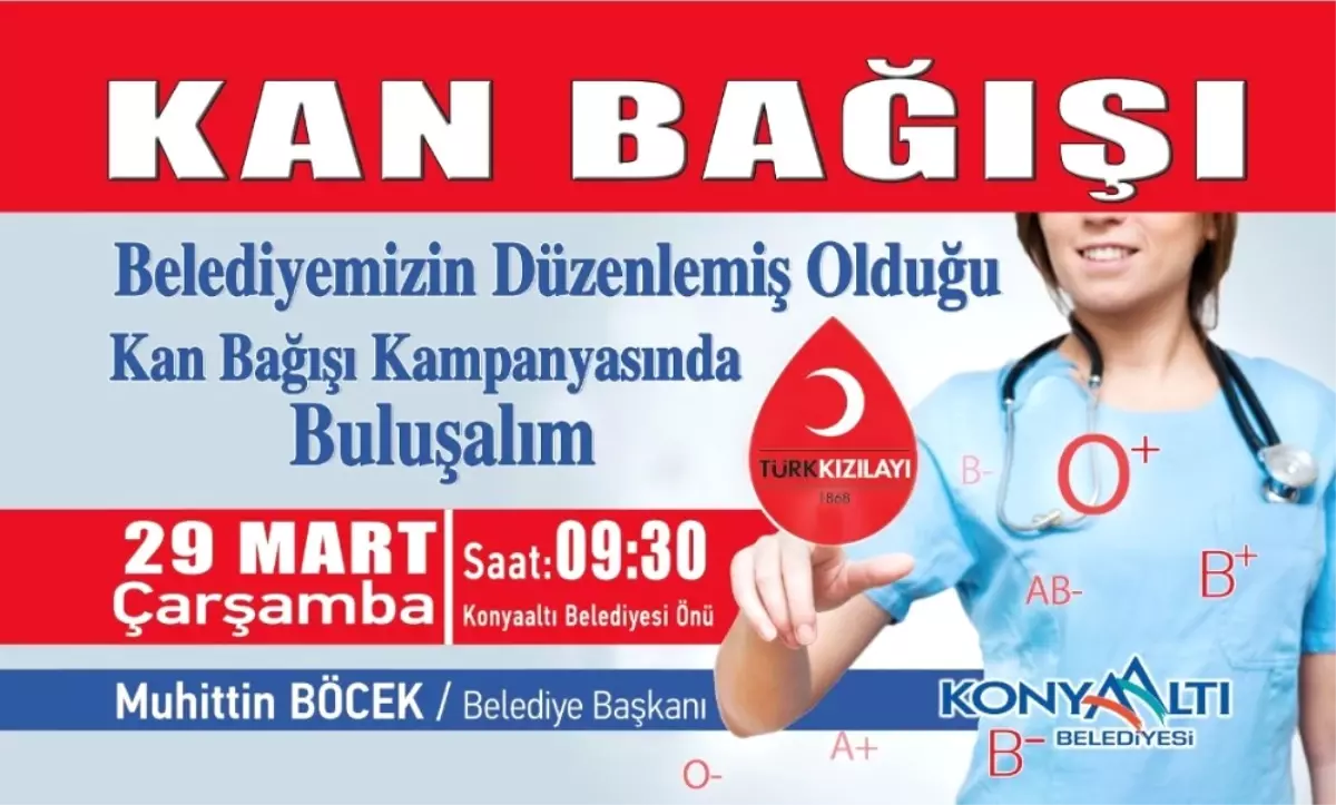 Başkan Böcek\'ten Kan Bağışı İçin Davet