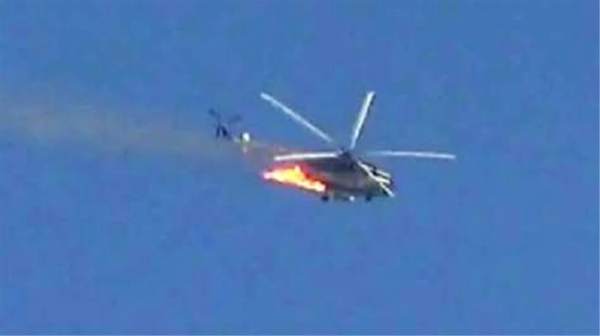 Esad\'a Büyük Şok! Muhalifler Helikopter Düşürdü