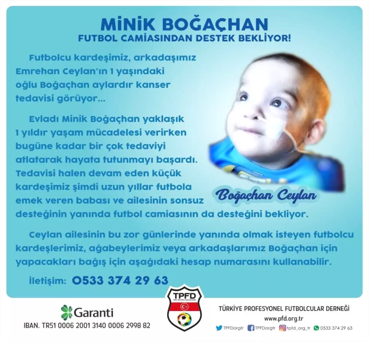 Futbol Camiası Boğaçhan Için Seferber Oldu