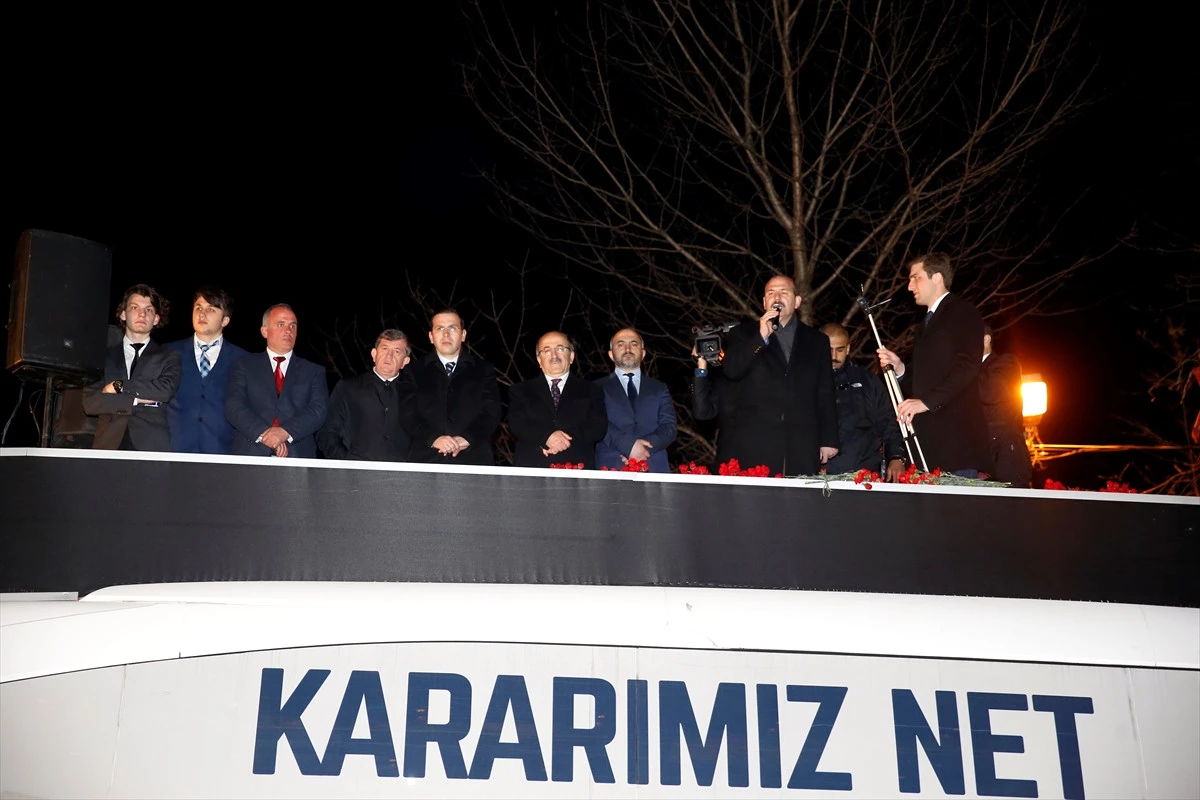 İçişleri Bakanı Soylu Trabzon\'da Açıklaması