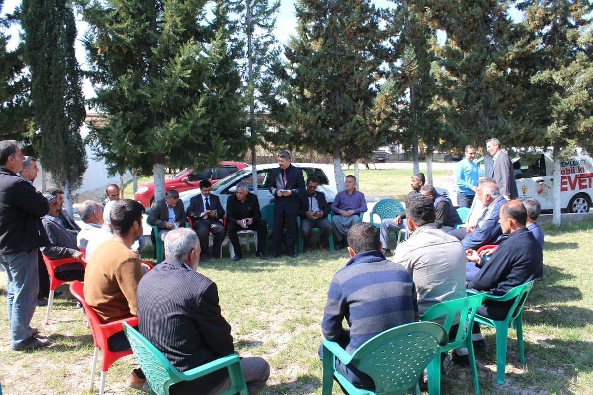 AK Parti Samsat\'ki Seçim Çalışmalarını Çadırda Yürütüyor