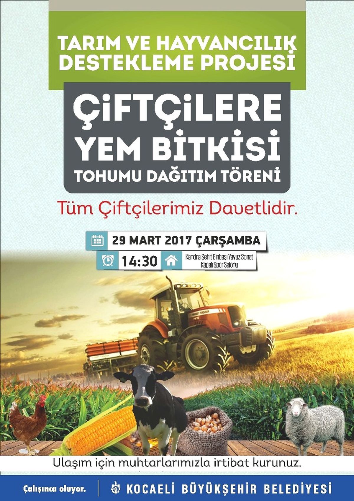 Büyükşehir, Çiftçilere Tohum Dağıtımı Yapacak