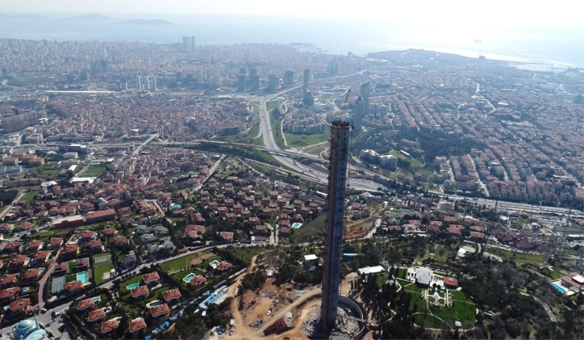 Çamlıca Tv Kulesi\'nin Son Hali Havadan Görüntülendi