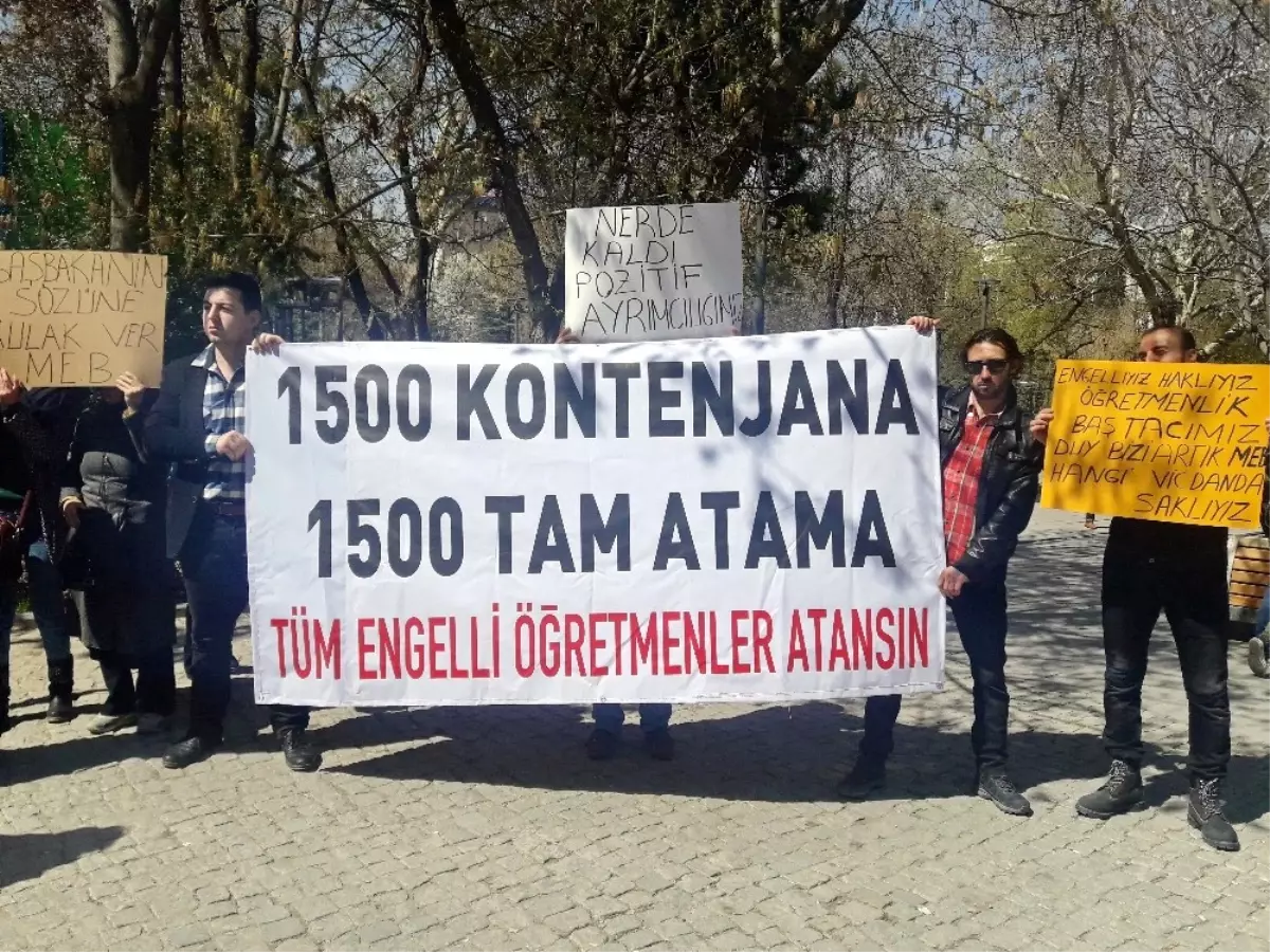 Engelli Öğretmenler Atama İstedi