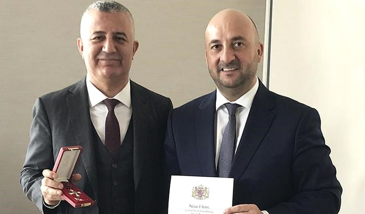 Sahillioğlu\'na Lüksemburg\'tan Liyakat Nişanı