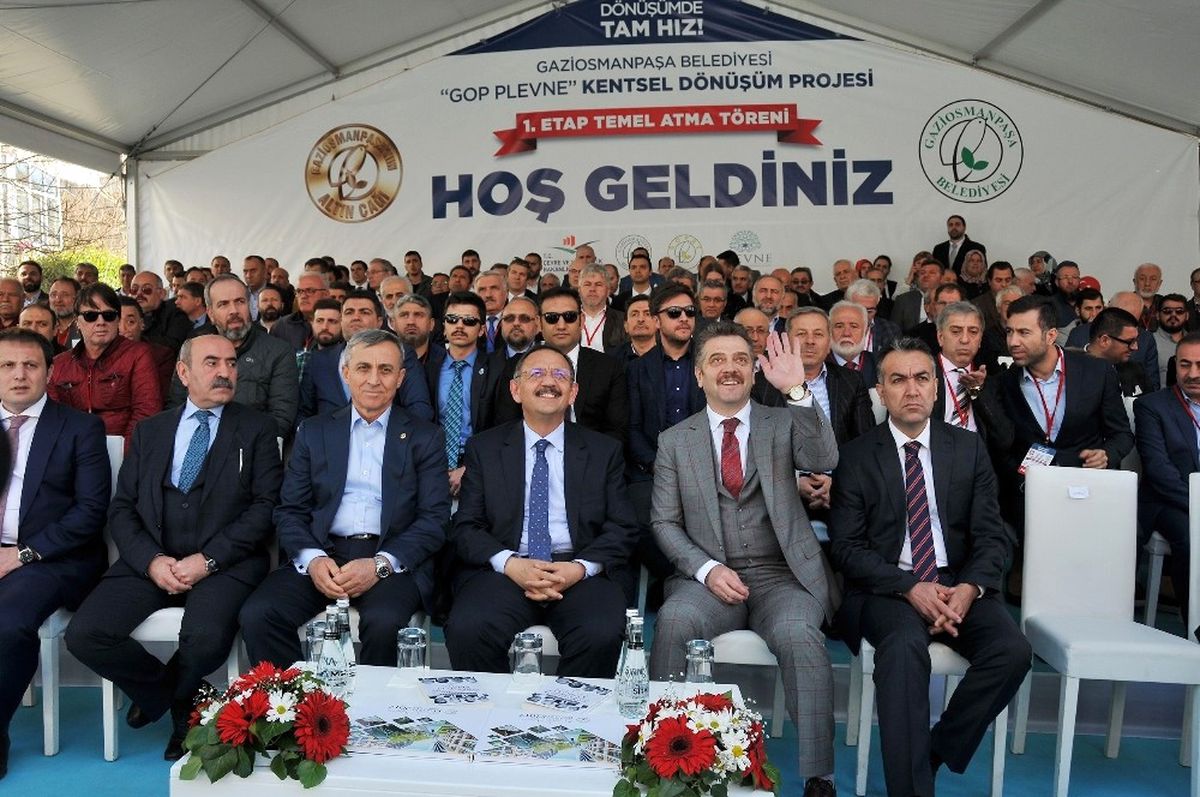 Bakan Özhaseki, Gaziosmanpaşa\'da Temel Atma Törenine Katıldı