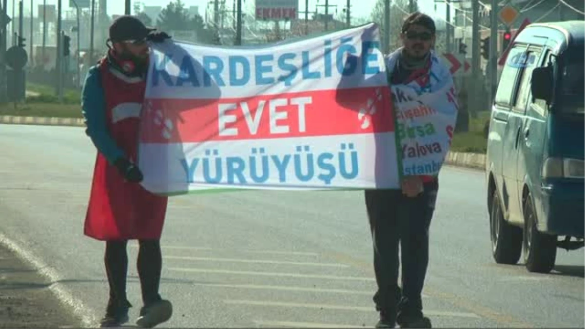 Kardeşliğe Evet İçin 37 Gündür Yollardalar