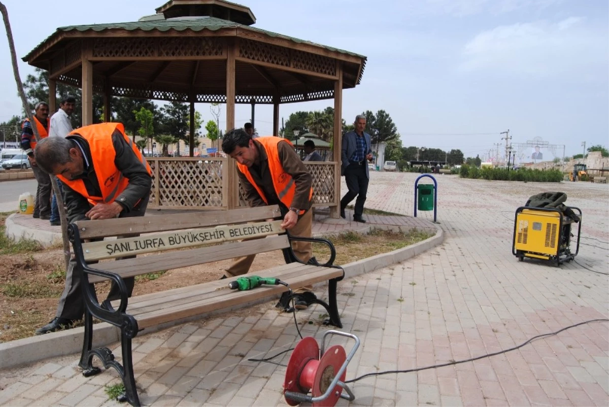 Şanlıurfa Büyükşehir Harran\'da Şehit İbrahim Taş Parkını Bahara Hazırladı