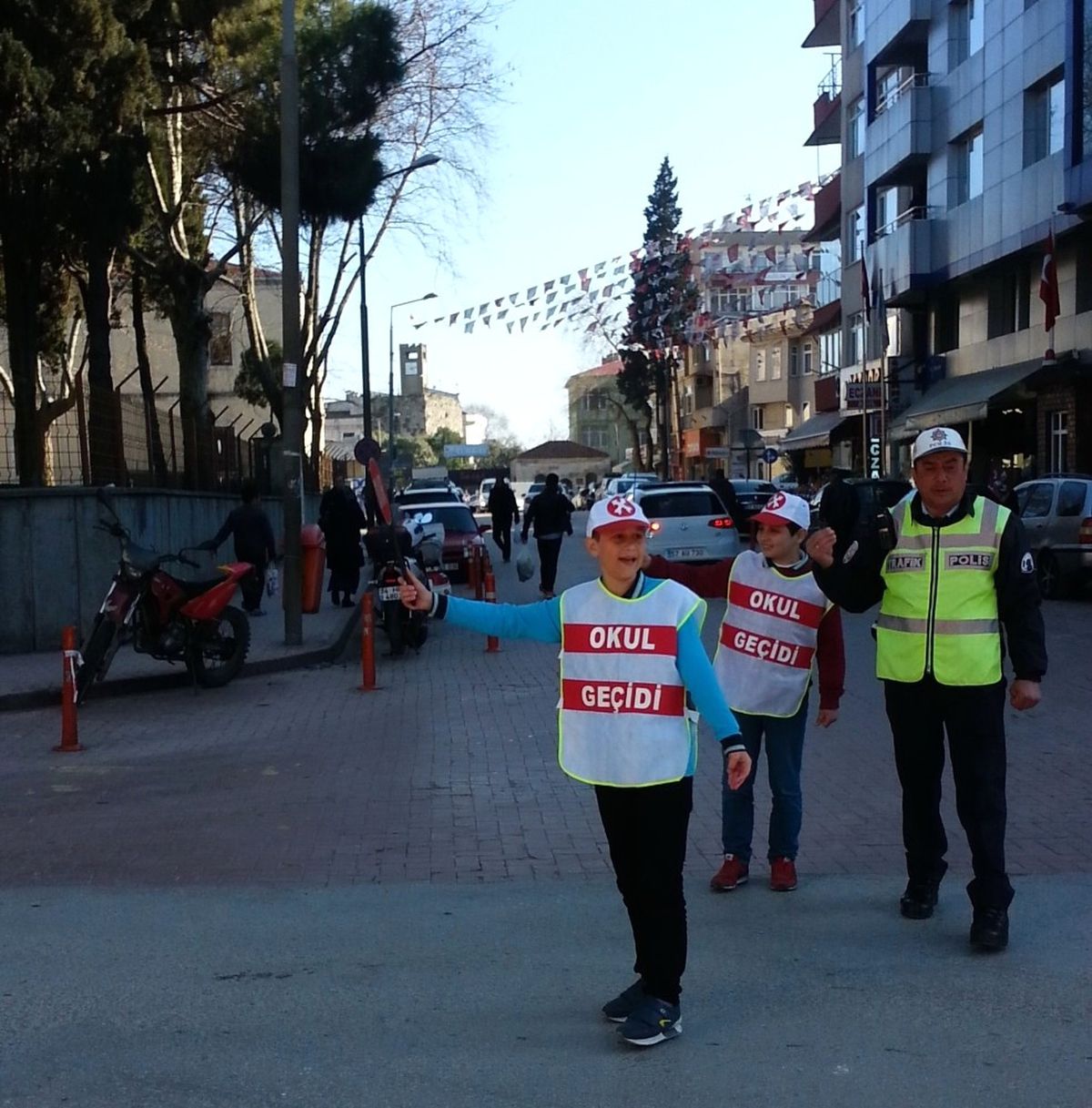 Sinop\'ta Okul Geçidi Görevlileri İlk Denetimlerini Yaptı
