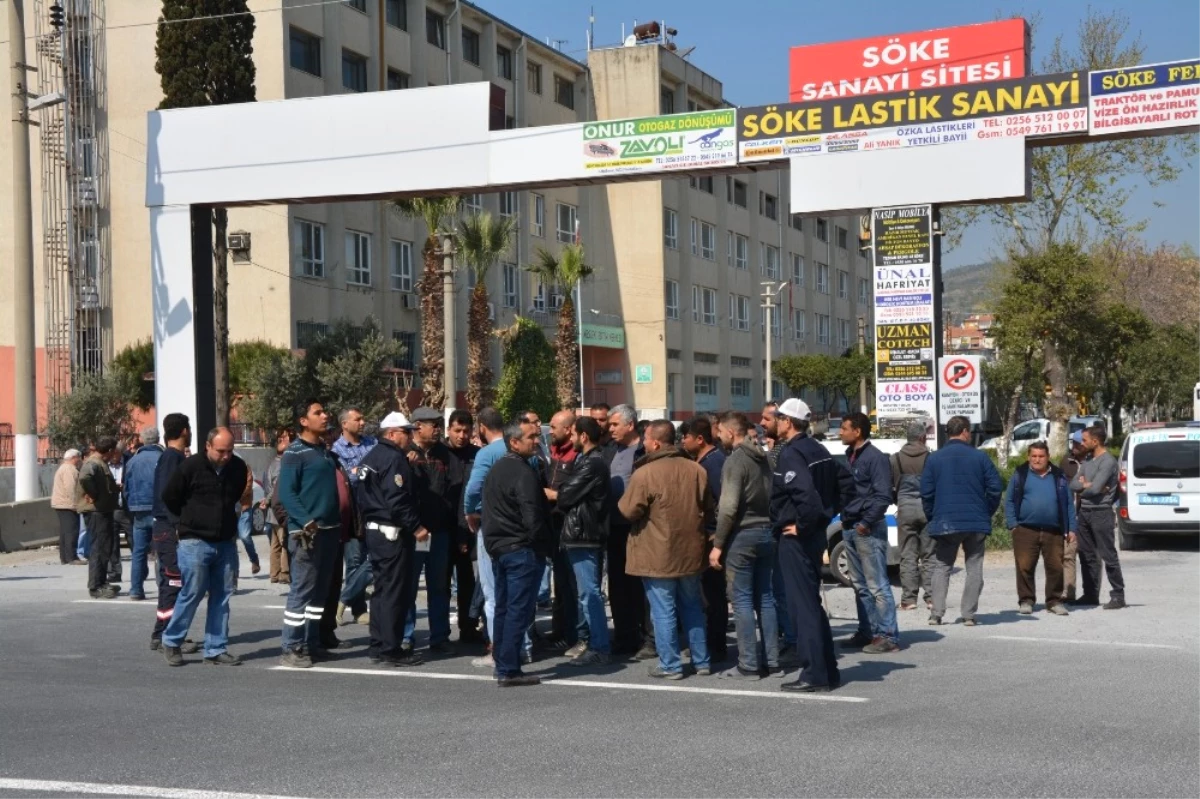 Söke Sanayi Esnafının Kavşak Eylemi