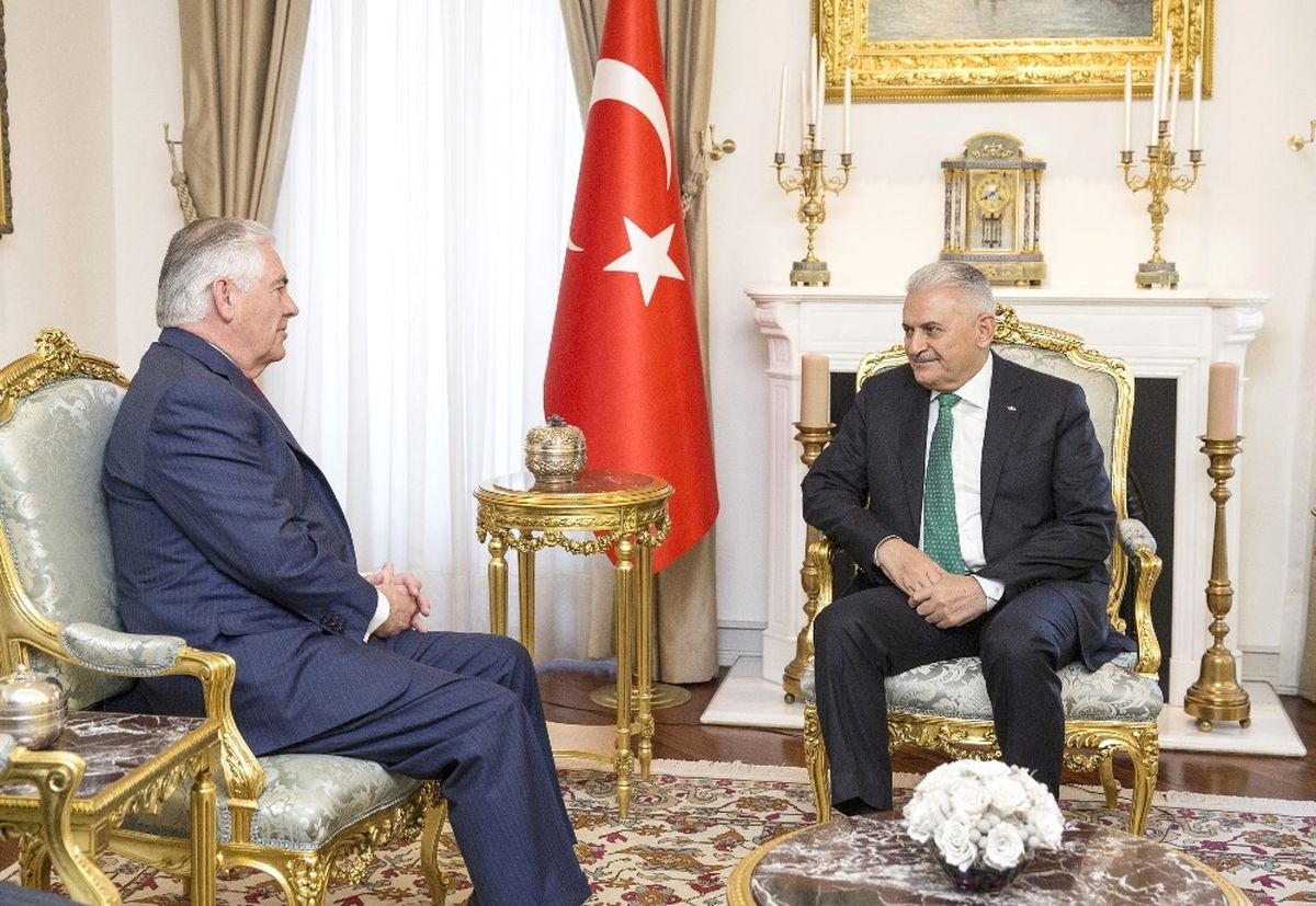 Başbakan Yıldırım, ABD Dışişleri Bakanı Tillerson\'u Kabul Etti