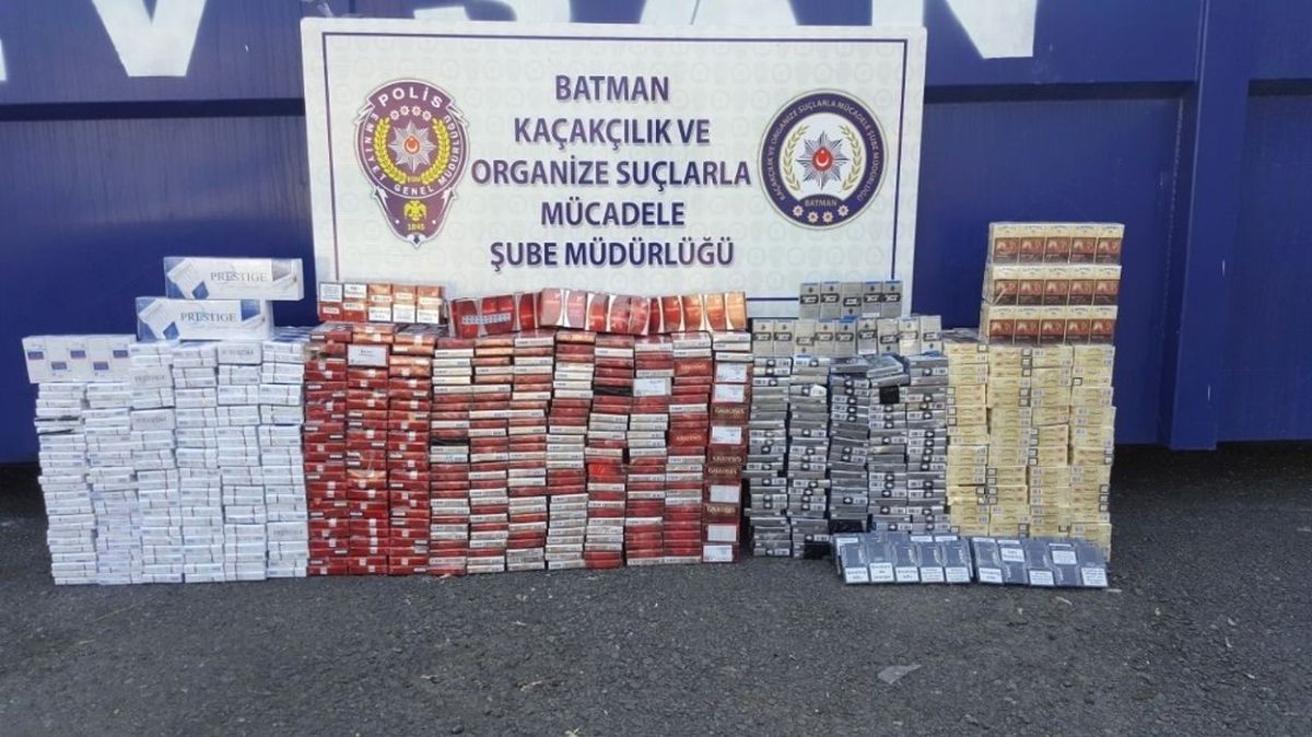 Batman\'da 108 Bin TL Değerinde Kaçak Sigara Ele Geçirildi