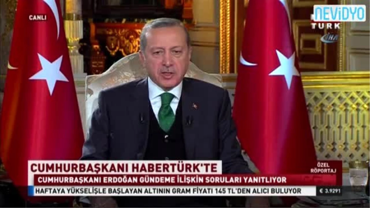 Cumhurbaşkanı Erdoğan Canlı Yayında Konuştu