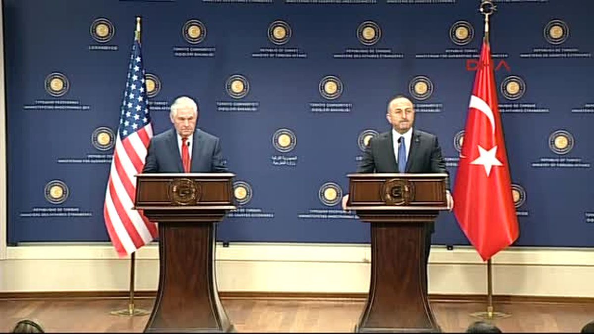 Dışişleri Bakanı Çavuşoğlu ABD Dışişleri Bakanı Rex Tillerson Ile Ortak Basın Toplantısı Düzenledi...