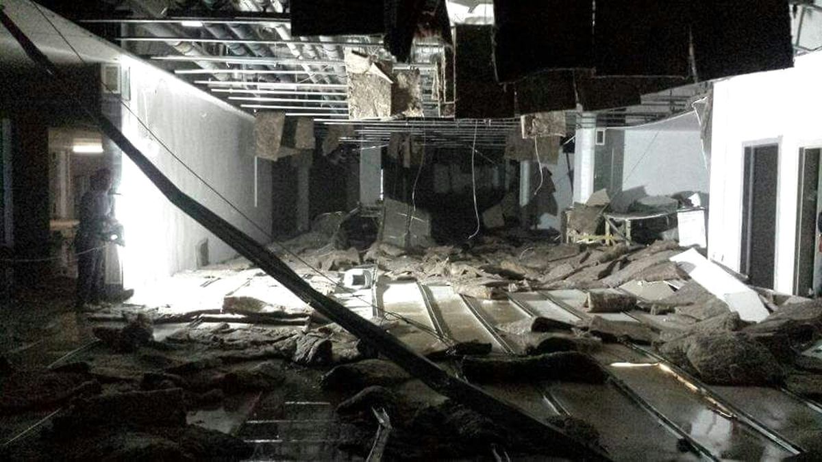 Hastane İnşaatında Asma Tavan Çöktü