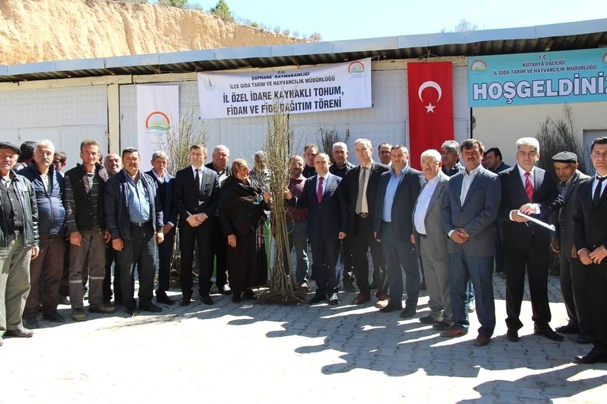 Şaphane\'de Bin 560 Fidan Toprakla Buluştu