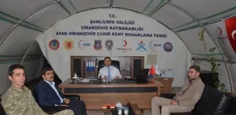 Kaymakam Çimşit Viranşehir Çadırkenti Ziyaret Etti