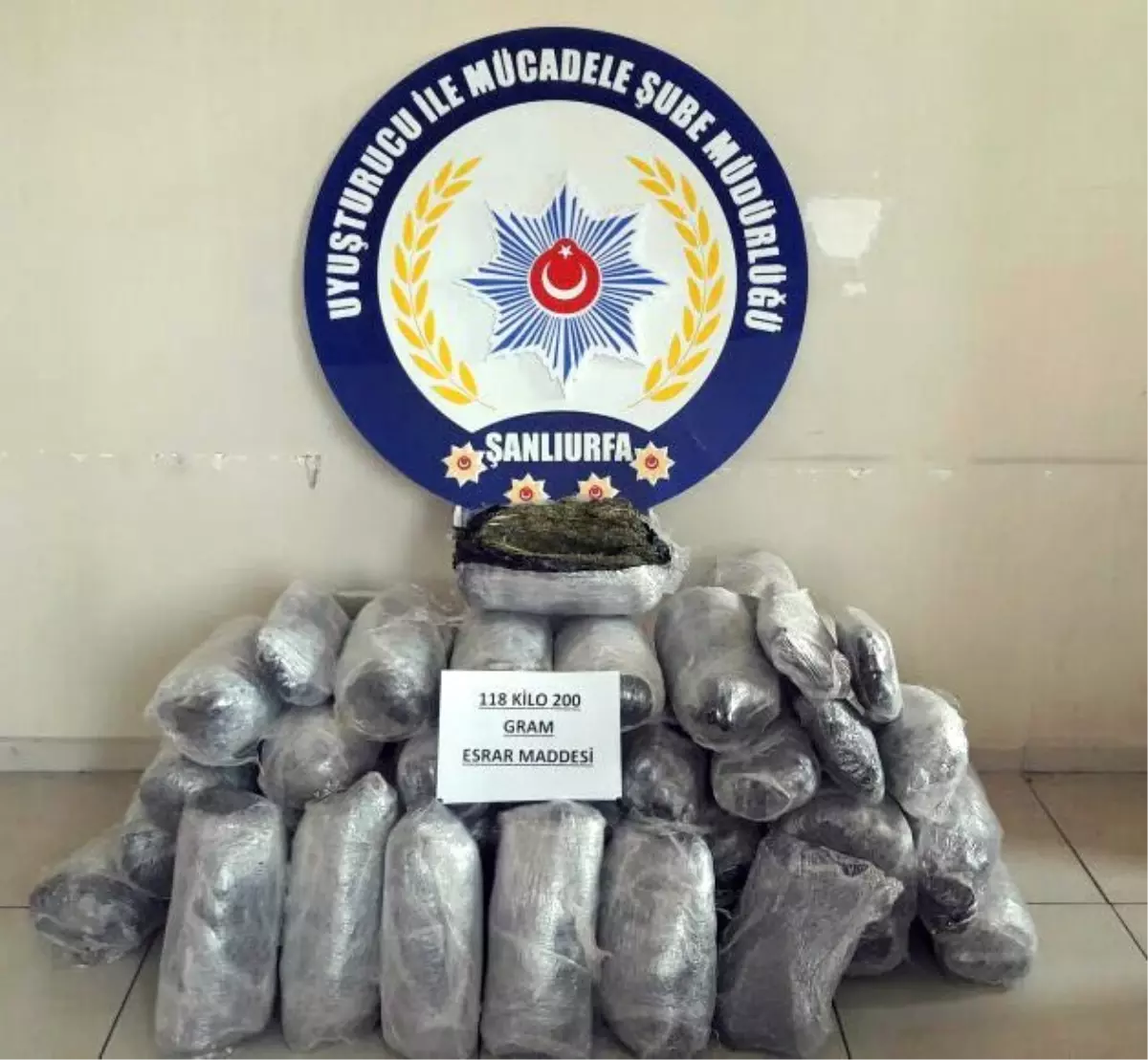 Şanlıurfa\'da 118 Kilo Esrar Ele Geçirildi