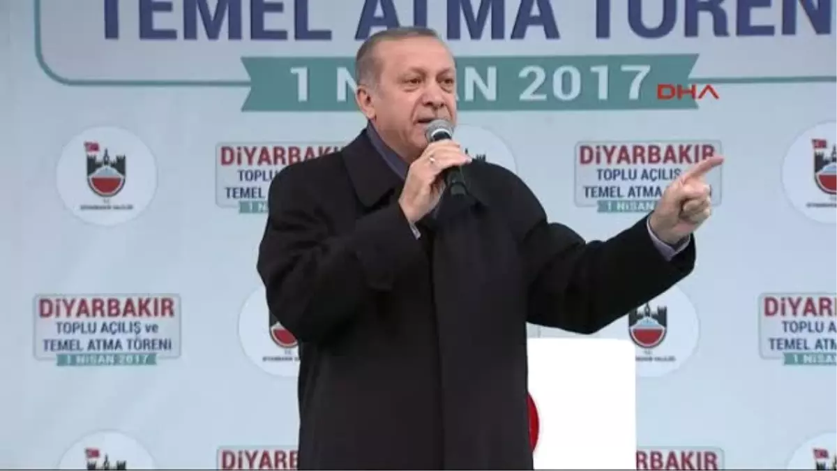 Diyarbakır - Erdoğan PKK Yanlıları \'Barış Barış\' Diyor, Soruyorum; Elde Silah Varken Barış Olur mu 2